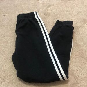 RARE Brandy Melville Black & White Rosa Sweatpants